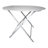 Folding iron garden table