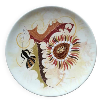 Vintage decorative dish Kerbigot ceramic 20th century