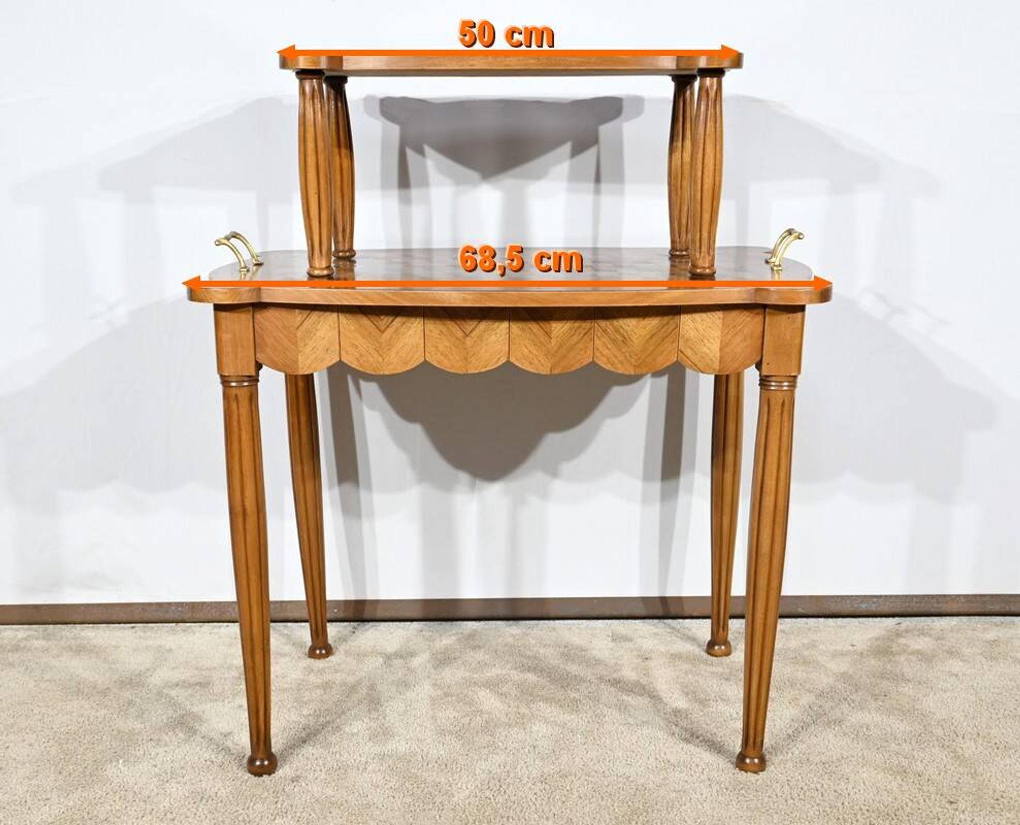 Walnut and Rosewood Marquetry Service Table – 1940