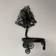 Old wall plant door