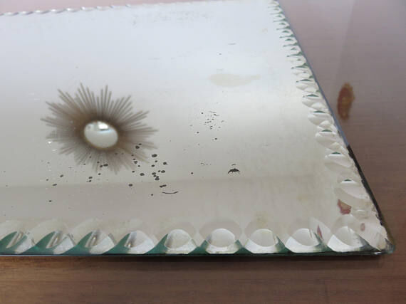 Mirror beveled 40/50 years - 45x30cm