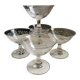 5 vintage hand-engraved champagne bowls