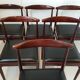 Suite de 6 chaises scandinaves 1960