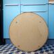 Vintage rattan wall mirror with glass shelf