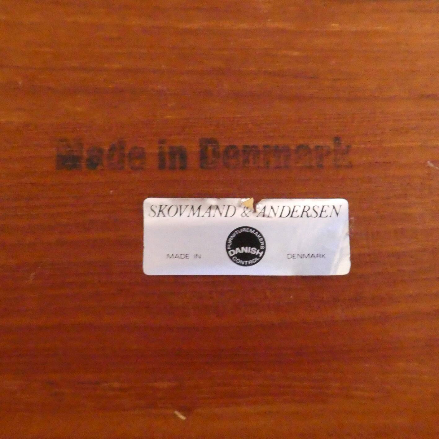 Table à manger danoise en teck massif, 1960