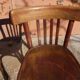 Set of 4 bistro chairs in curved wood Thonet