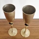 Coupe champagne laiton 1970