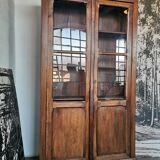 Library, wooden showcase