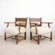 Pair of Werkbund armchairs from the Austrian reform movement, design attributed to Oskar Strnad, late 1920s – early 1930s. (extremely rare)