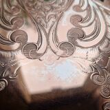 Silver metal serving tray