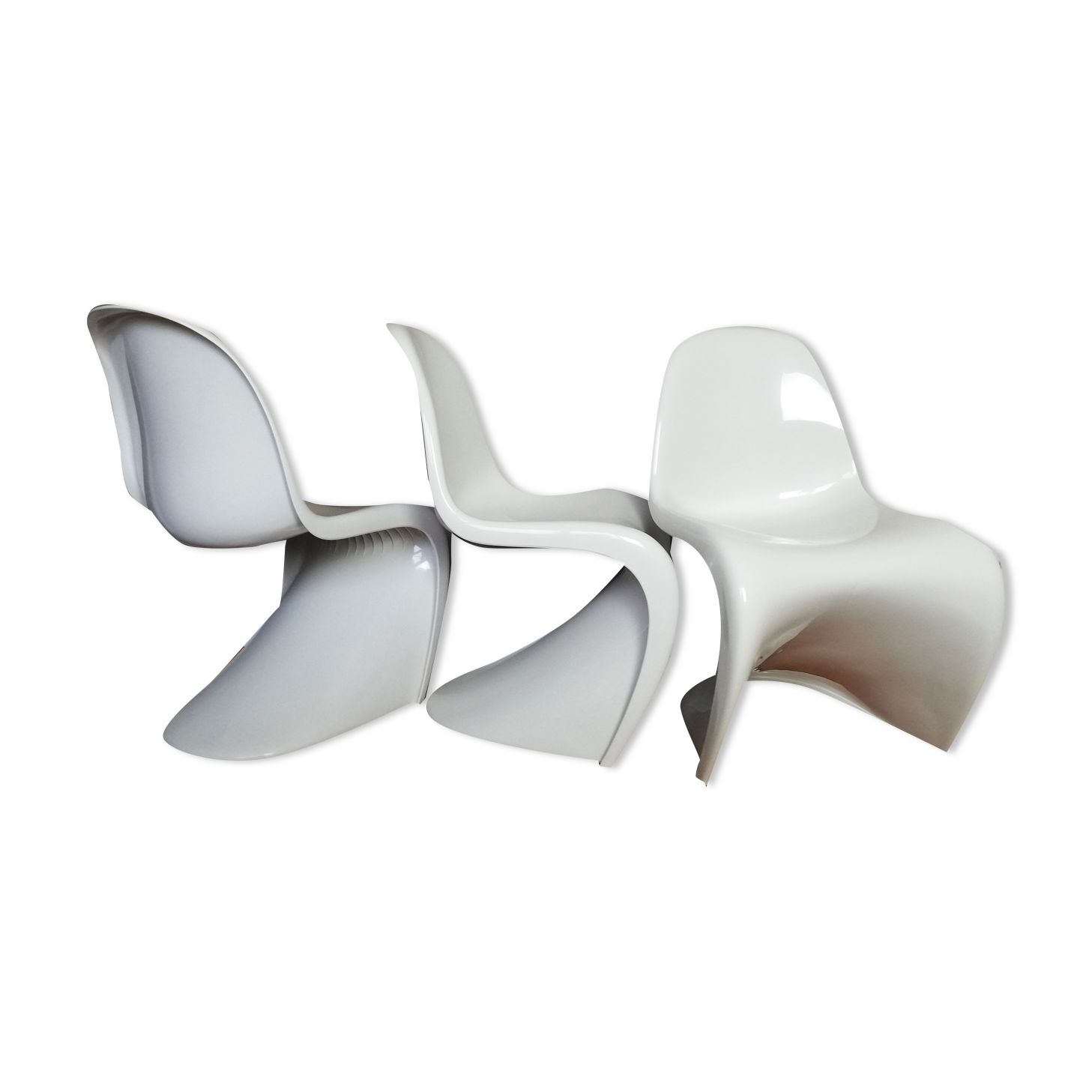 3 S chairs by Verner Panton for Hermann Miller 1977