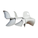 3 chaises S par Verner Panton pour Hermann Miller 1977