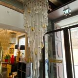 Venini Murano glass chandelier, Italy 1970s