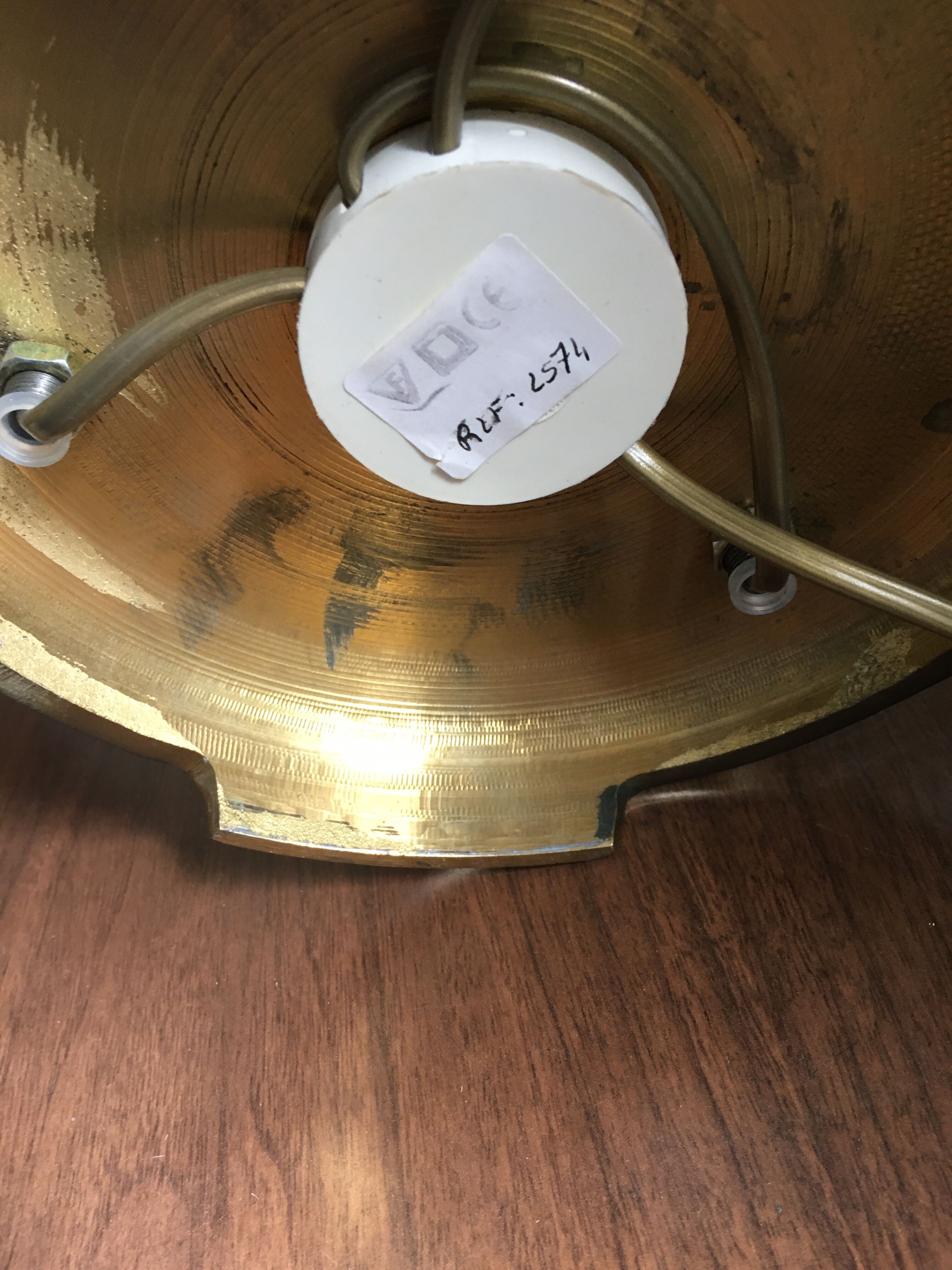 Golden bronze hot water lamp