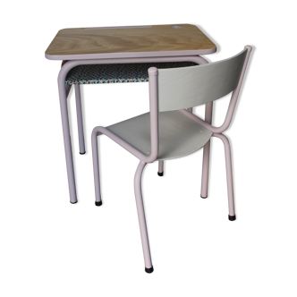 Vintage school desk and chair