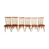 6 chaises Ercol vintage