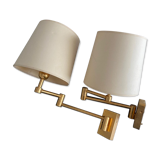 Pair of brass sconces