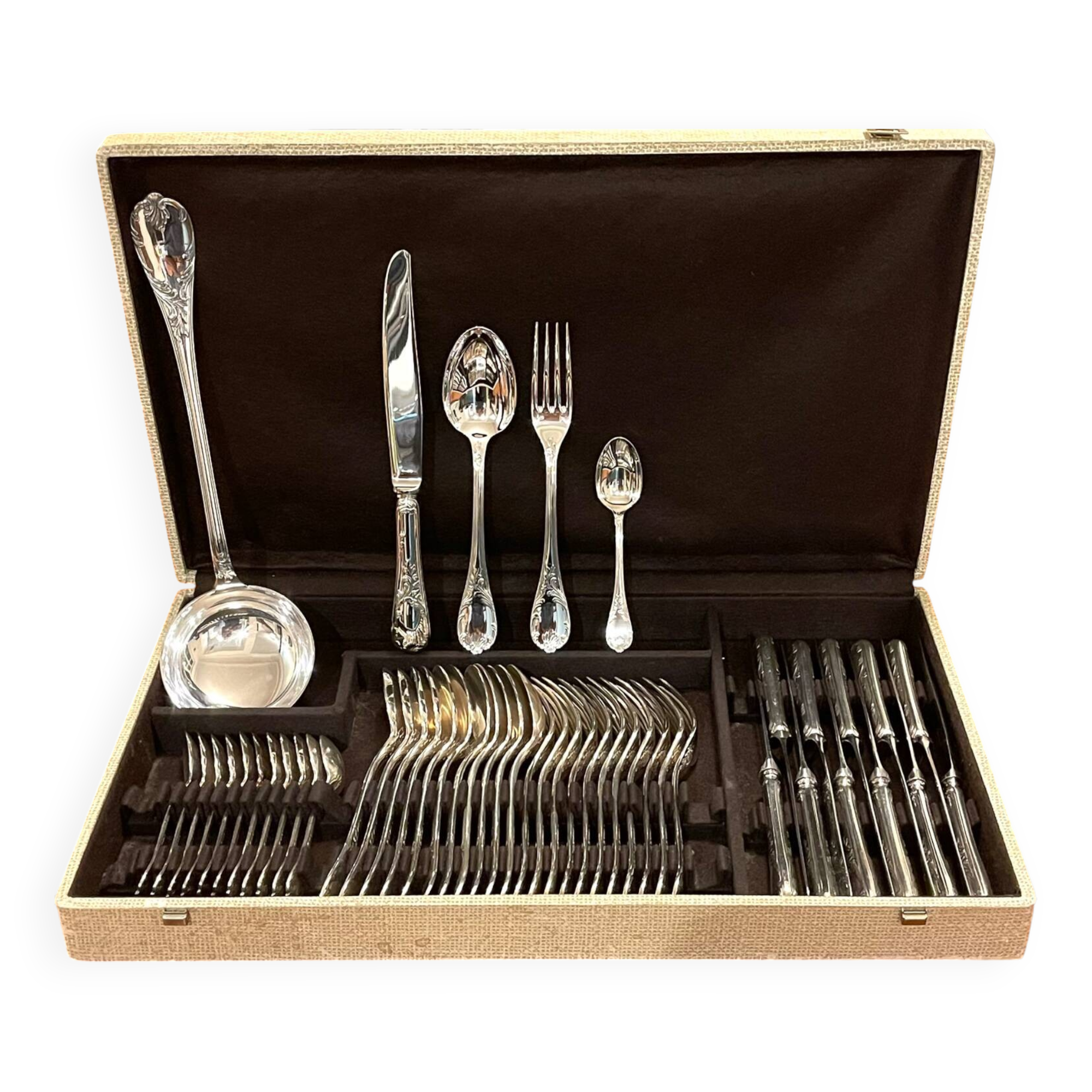 Christofle Marly, 49-piece cutlery set, new condition