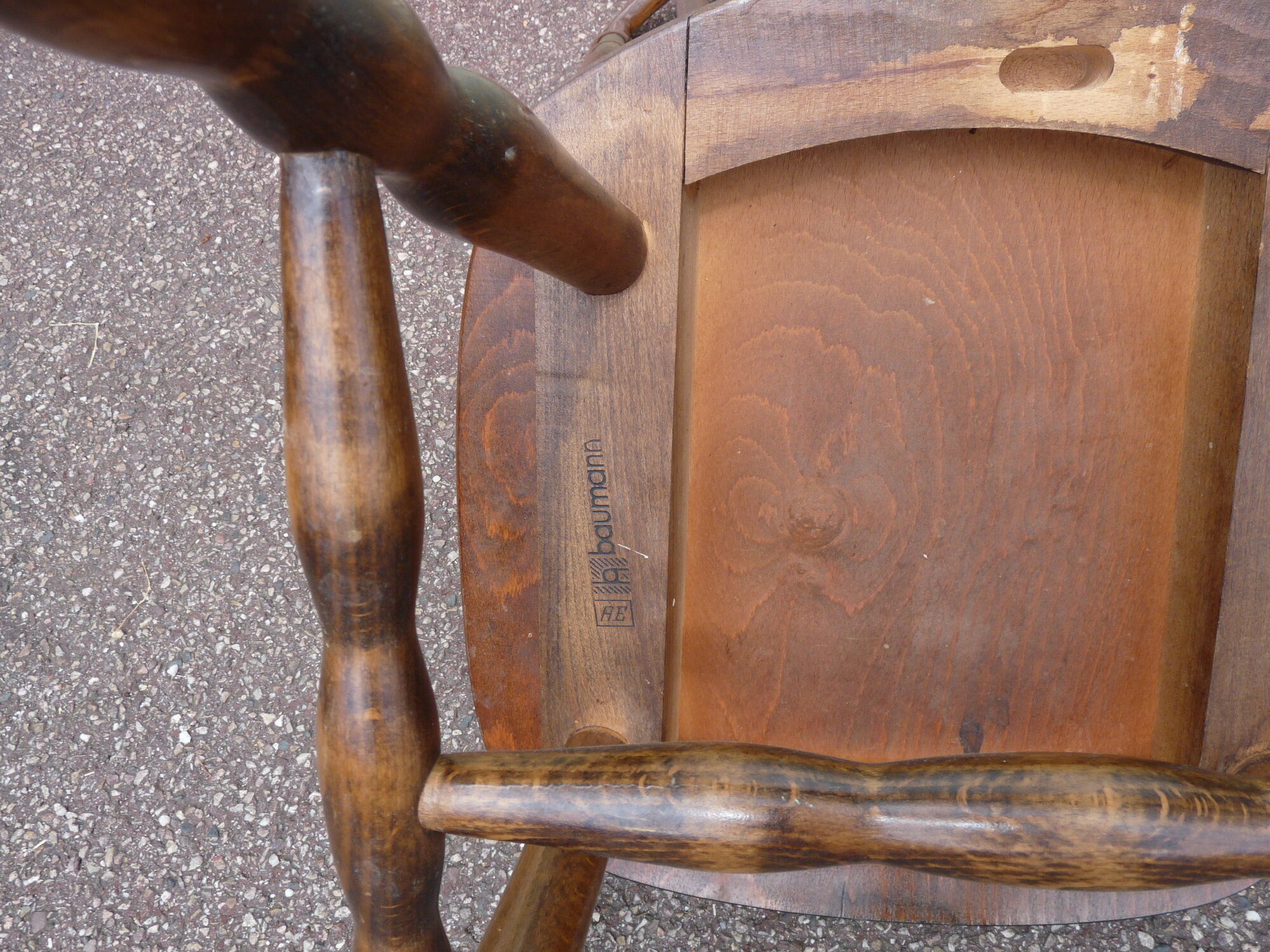 Lot of 4 bistro chairs Baumann - wood