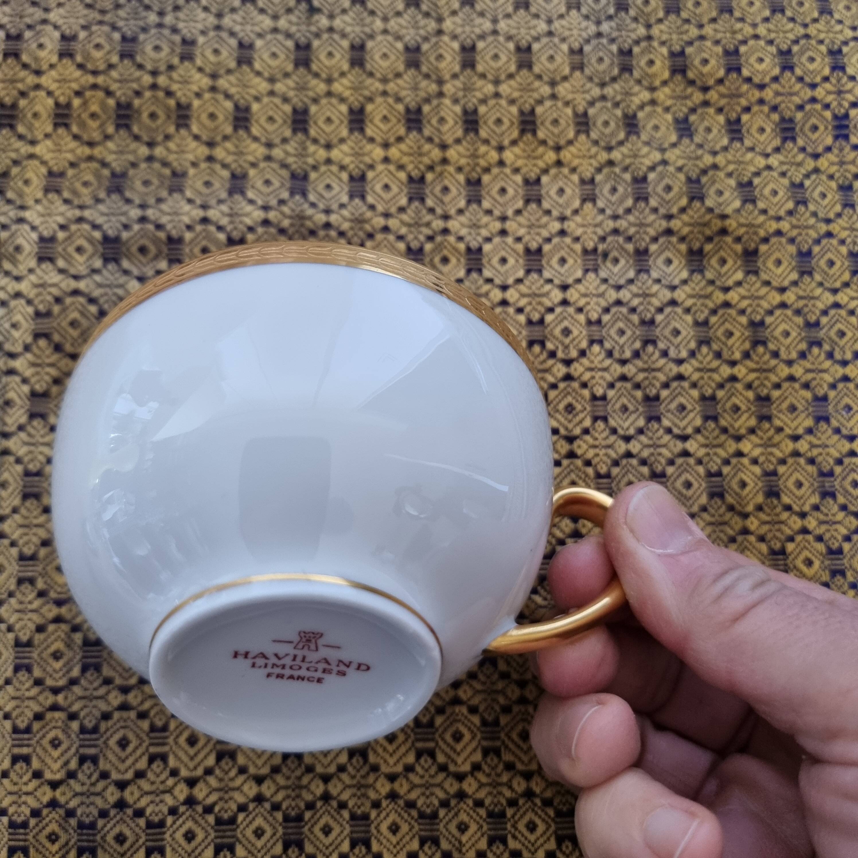 Impeccable Haviland Limoge coffee or tea service in fine porcelain and/or 24 carat