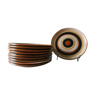 flat plates collection "Hawaii" Sarreguemines