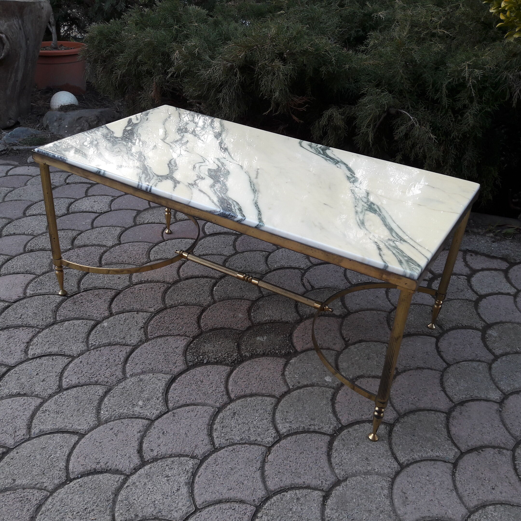 Table basse en marbre années 60