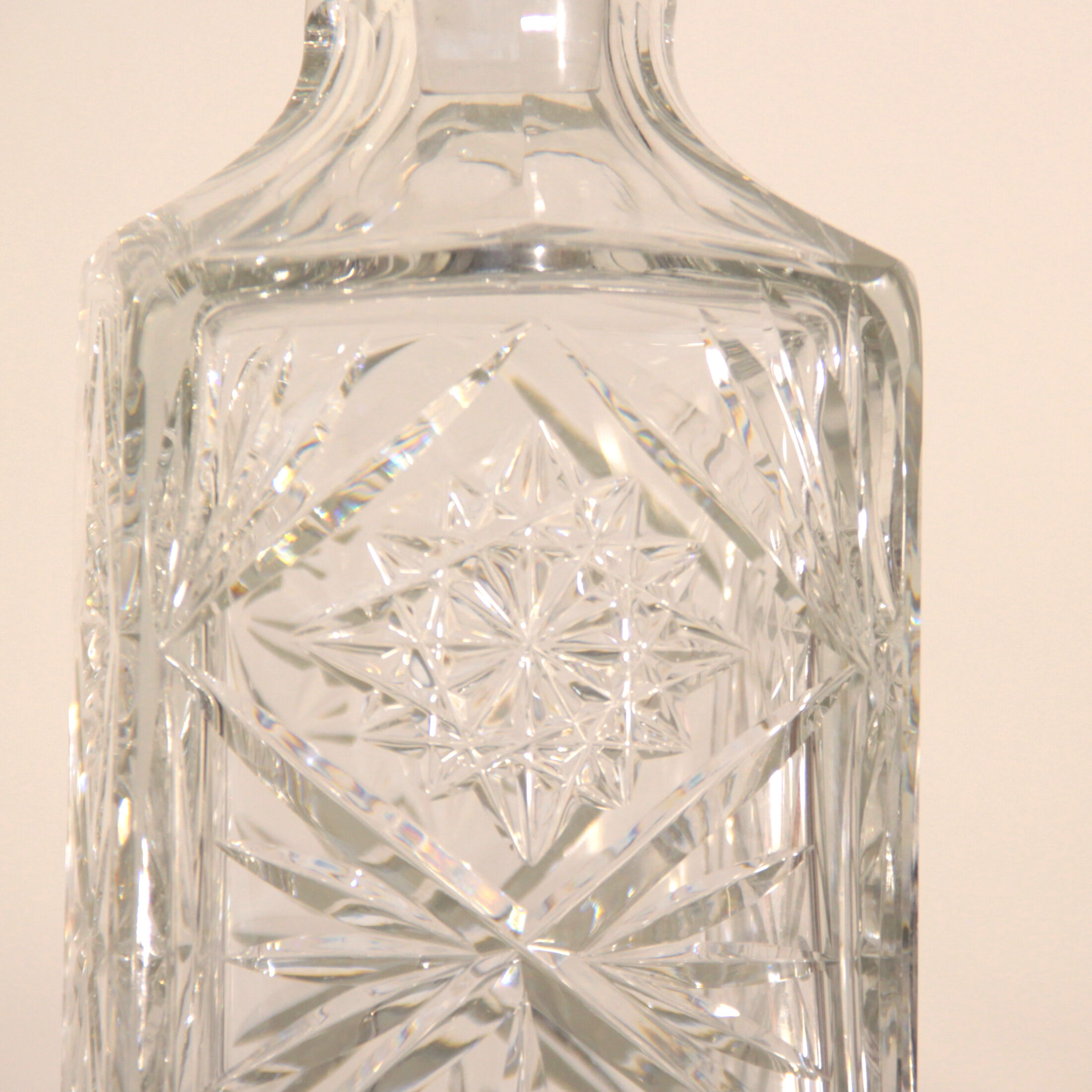Vintage cut crystal whisky decanter