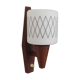Applique scandinave en teck et opaline