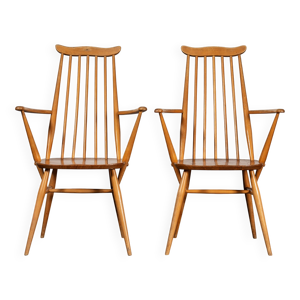 Série de 2 chaises Windsor avec