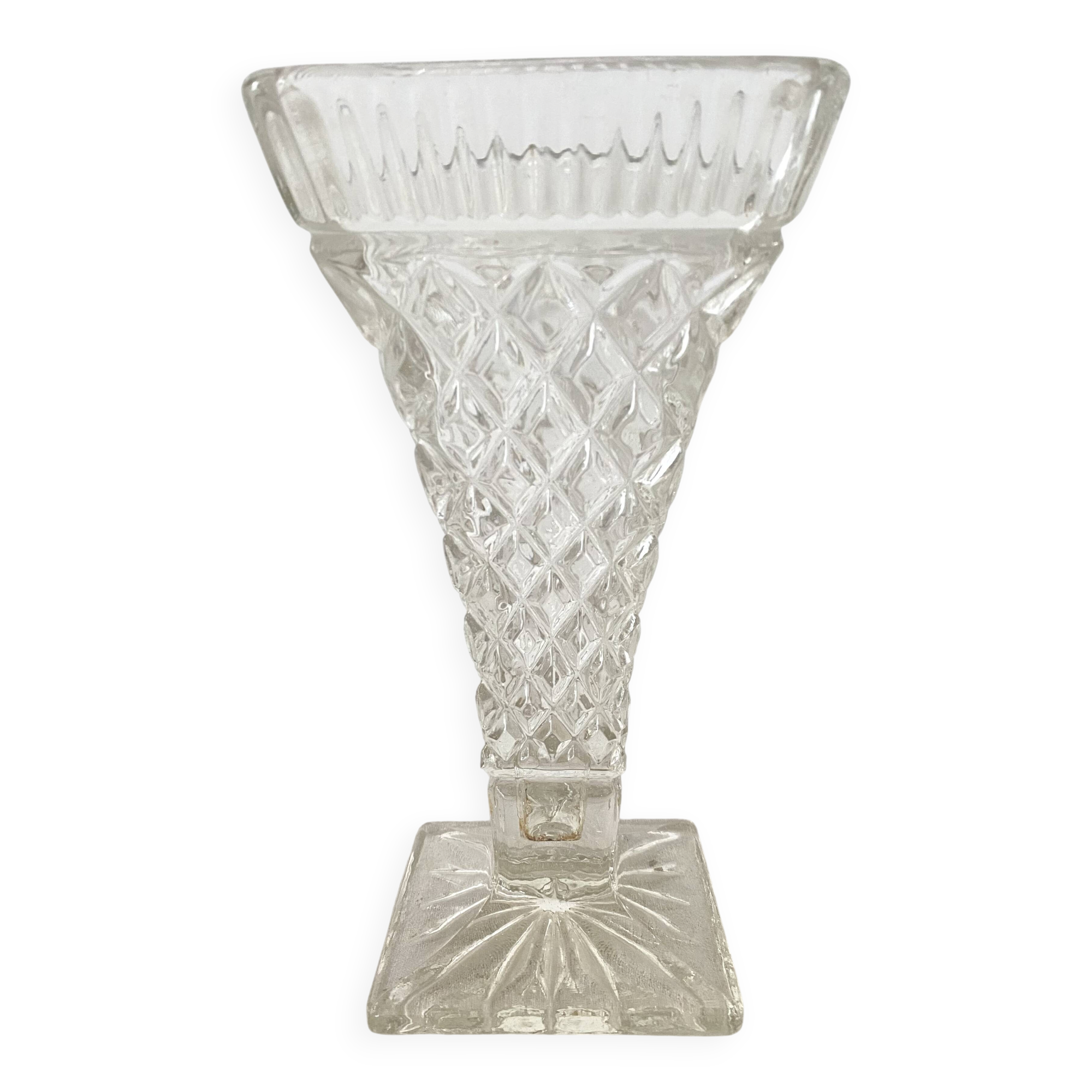 Vintage cornet-shaped vase, 1960s