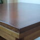 Wooden game table 1950 1960, fold-out tray (80x80x75)