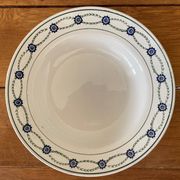 6 antique deep plates in earthenware from Saint-Amand (Nord)