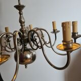 Pewter chandelier