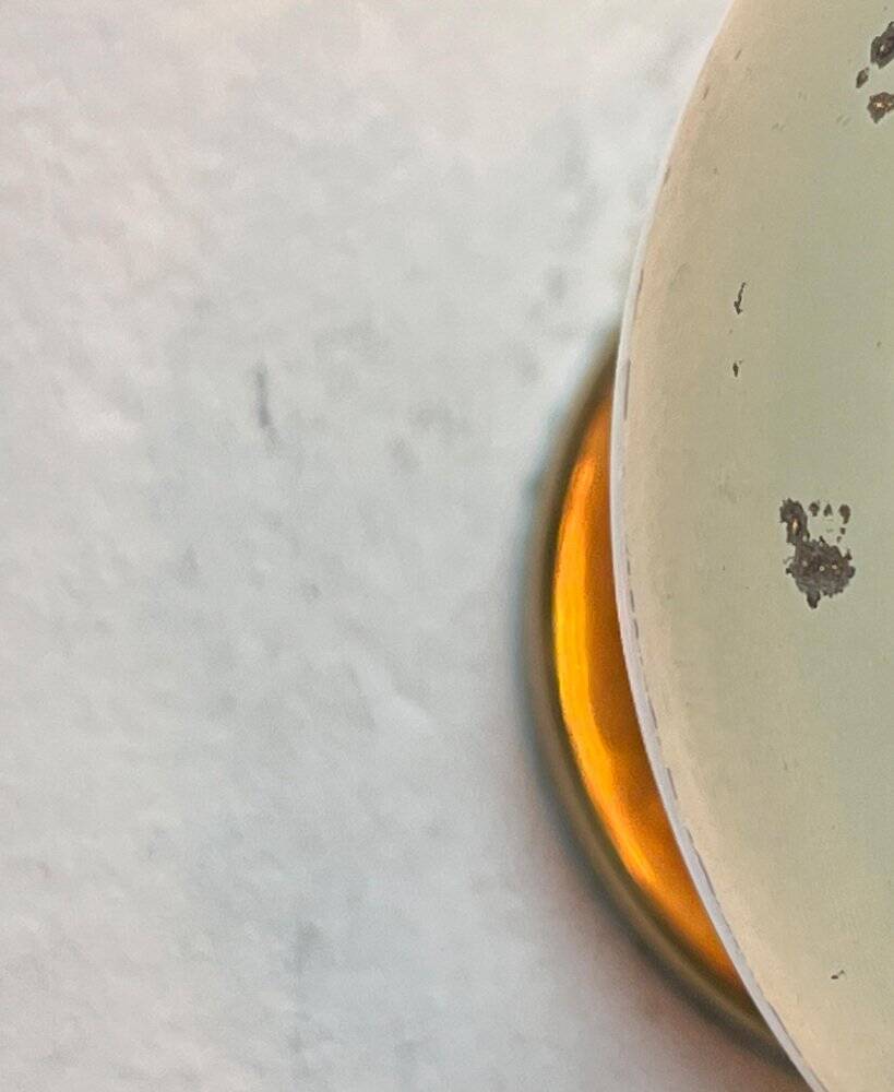 Vintage Space Age ceiling lamp in brass by Motoko Ishii for Staff, 1970s.