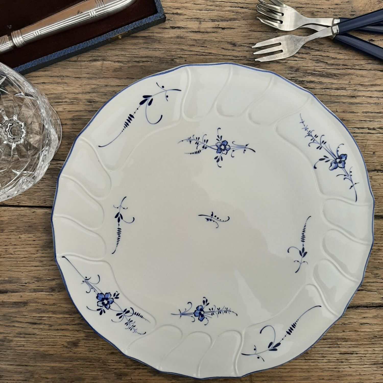 Plat à gâteau vieux luxembourg villeroy et boch