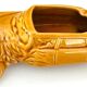 Advertising ashtray, Citroën DS in ochre earthenware, bodywork, garage