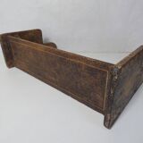 carved wooden shelf