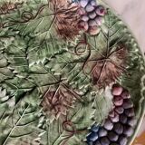 Slush Cake Dish Serving Tart Vine Leaves Grape Patterns
