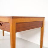 Scandinavian minimalist desk exotic wood 60's
