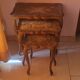 Set of 3 vintage wooden nesting tables