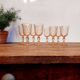 Lot de 8 verres vintage Rosaline
