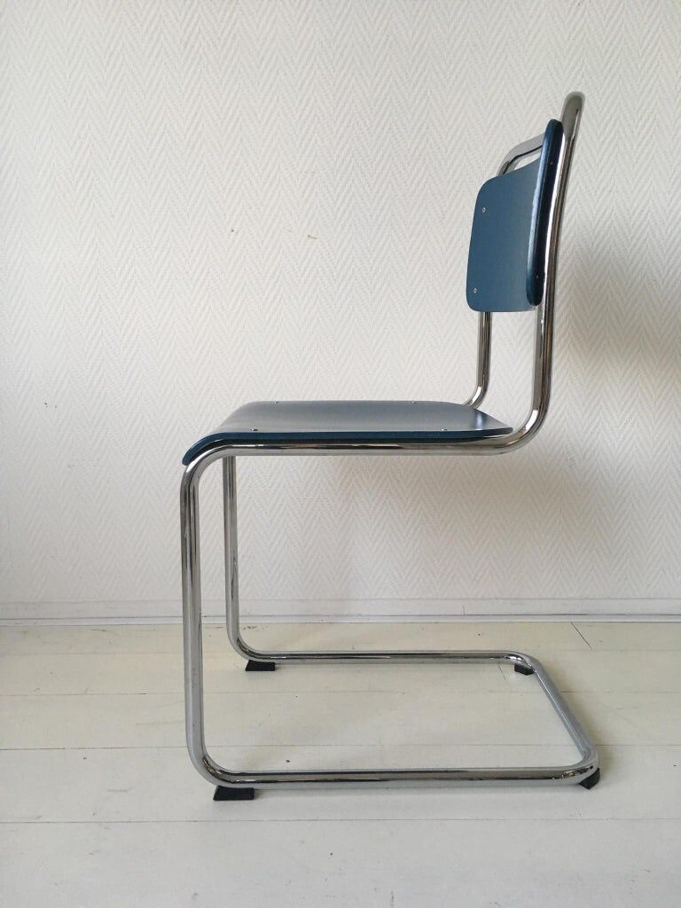 W.H. Gispen chairs, Model 101, Wood, Gebroeders van der Stroom, 2004