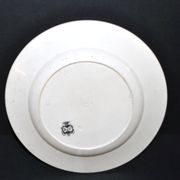 Sarreguemines U&C illustrated talking plate "Napoleon" 19th century.