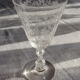 Former service of 30 engraved crystal foot glasses