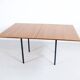 Table transformable teck et acier années 50' fabrication française
