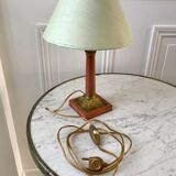 Pink lamp in marble and bronze years 30-40