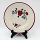 9 soup plates Badonviller model "Les Roses" from the 1950s