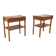 Set of 2 Scandinavian teak bedside tables, Sweden, 1960.