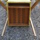 Pair of bridge armchairs with compass feet