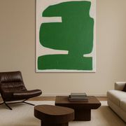 Large minimalist canvas "Verdura" 116x89cm signed Bodasca